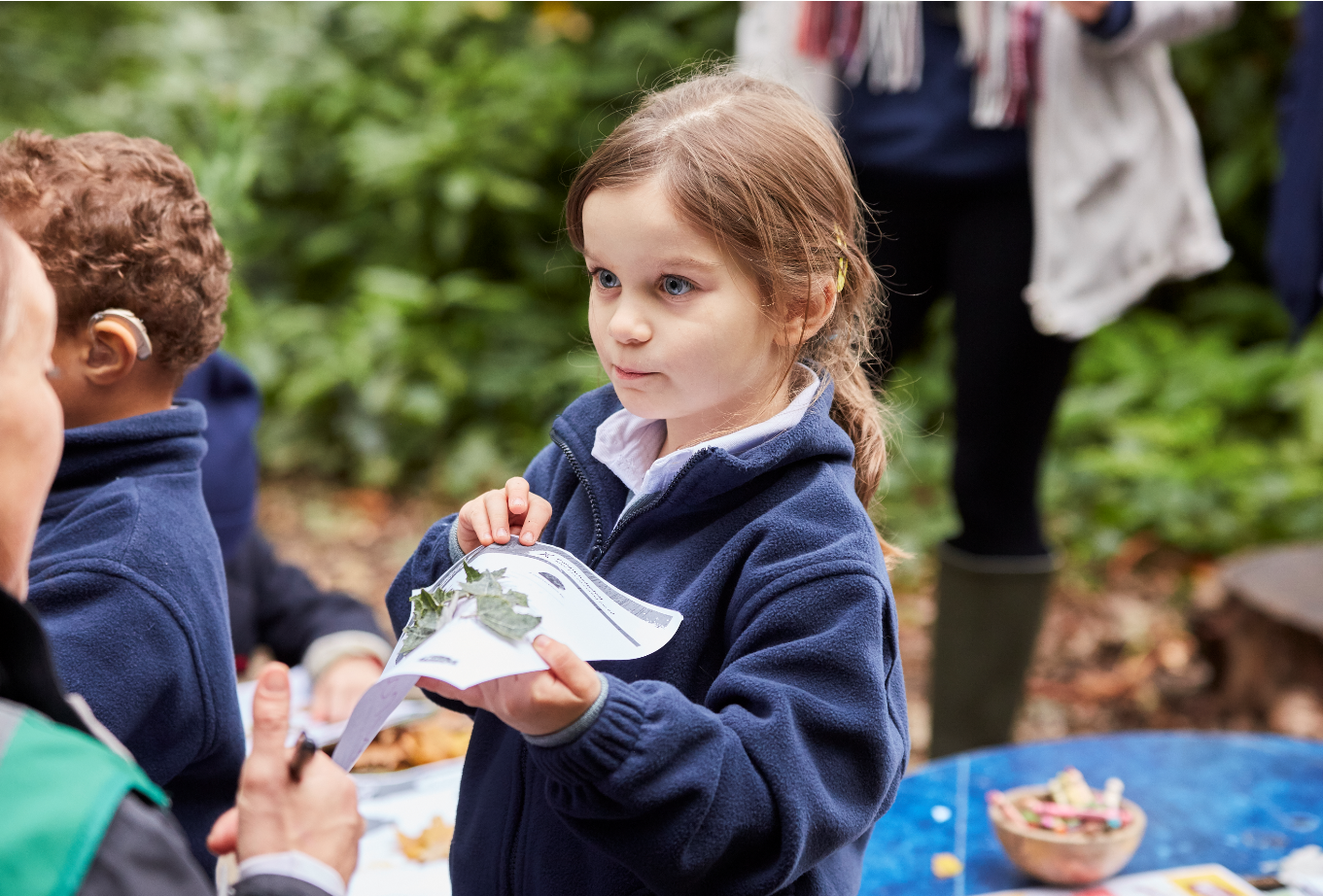 Child at forest school